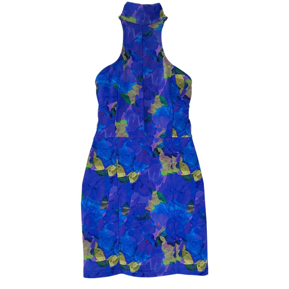 The New Arrivals By Ilkyaz Ozel Vibrant Blue Ziggy Mini Size 38 / M Dress - Picture 2 of 4